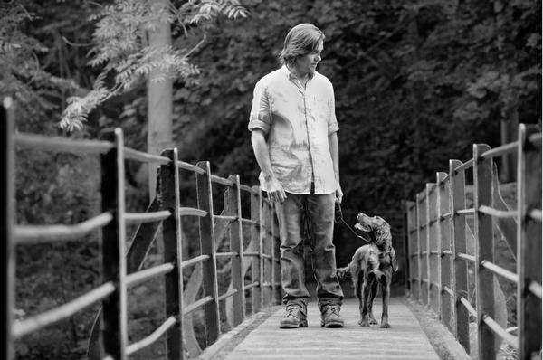 Man walking dog